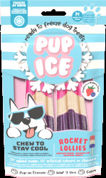 Chladící pochoutka Pup Ice zmrzlina pro psy jahoda, borůvka 2ks 90g