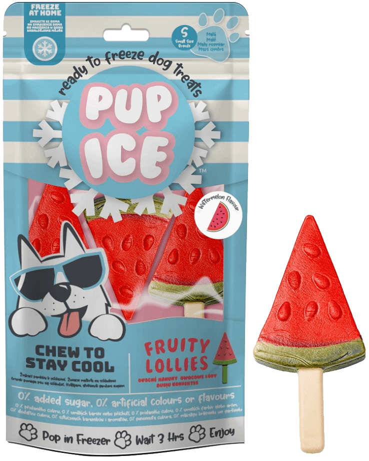 Chladící pochoutka Pup Ice zmrzlina pro psy vodní meloun 3ks 90g