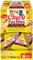 Churu Cat Fun Bites – kuřecí s náplní tuňák se sýrem 8x12g