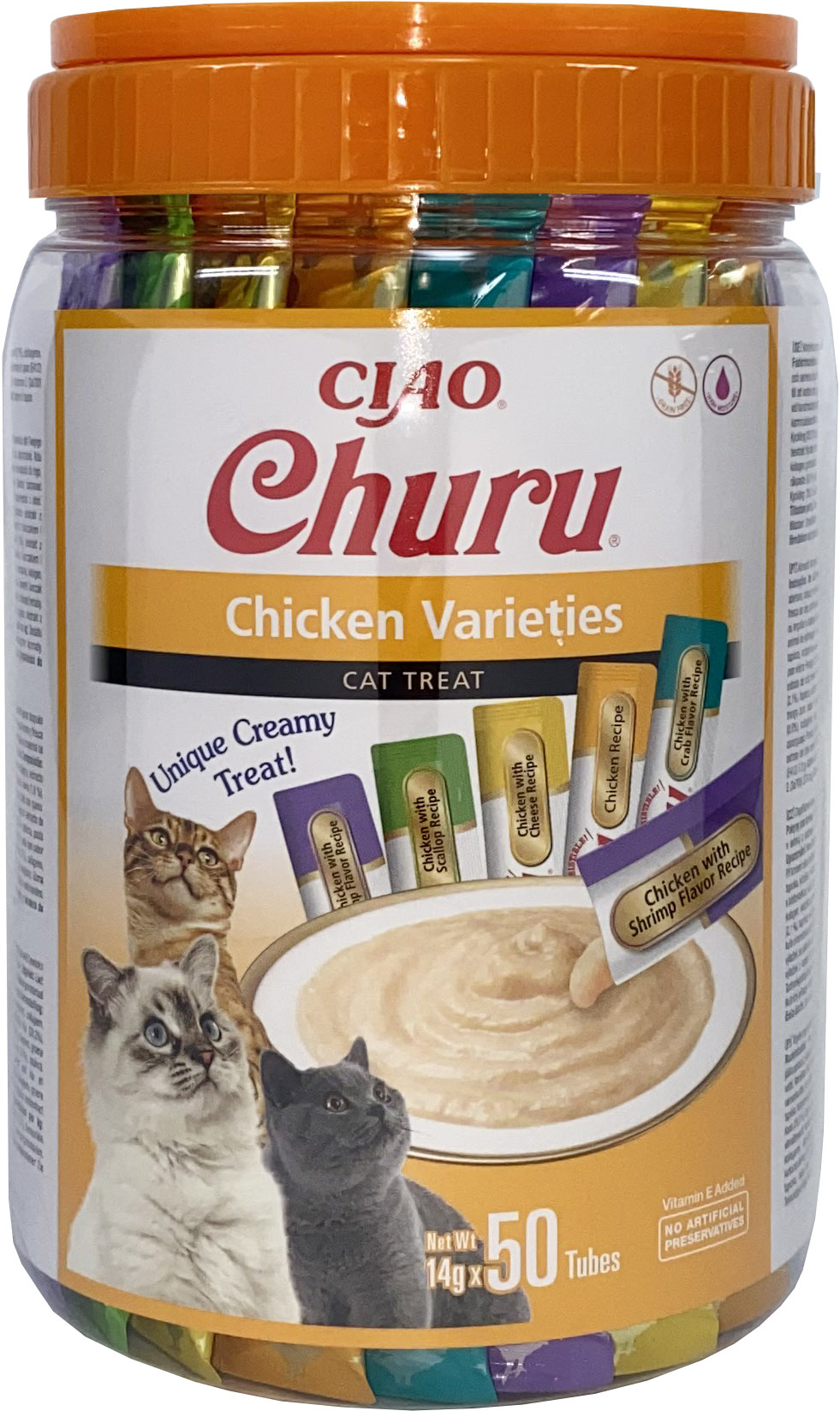 Churu cat masové pyré mix - kuře 700 g