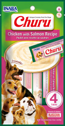 Churu dog masové pyré - kuře, losos 56 g
