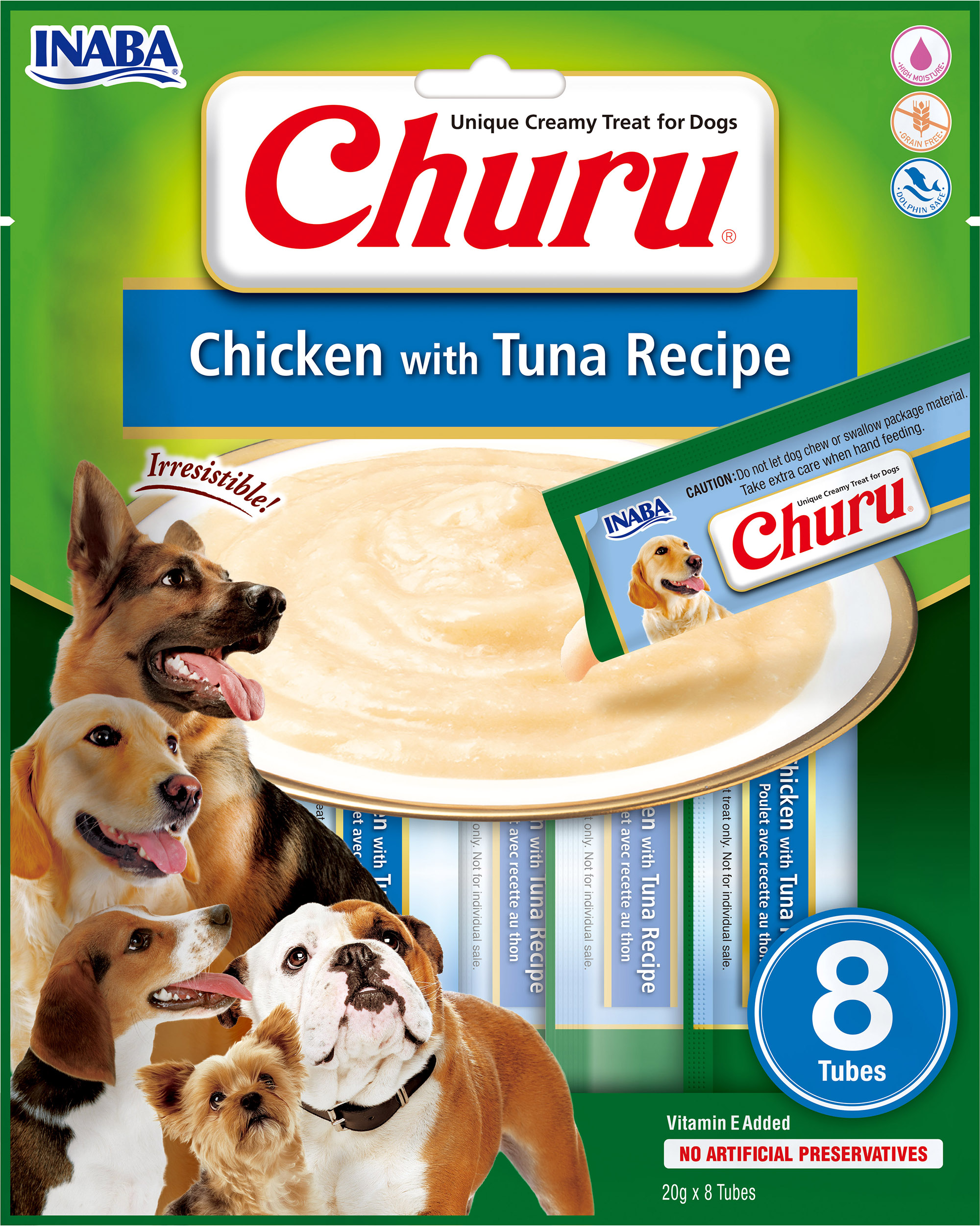 Churu dog masové pyré - kuře, tuňák 160 g