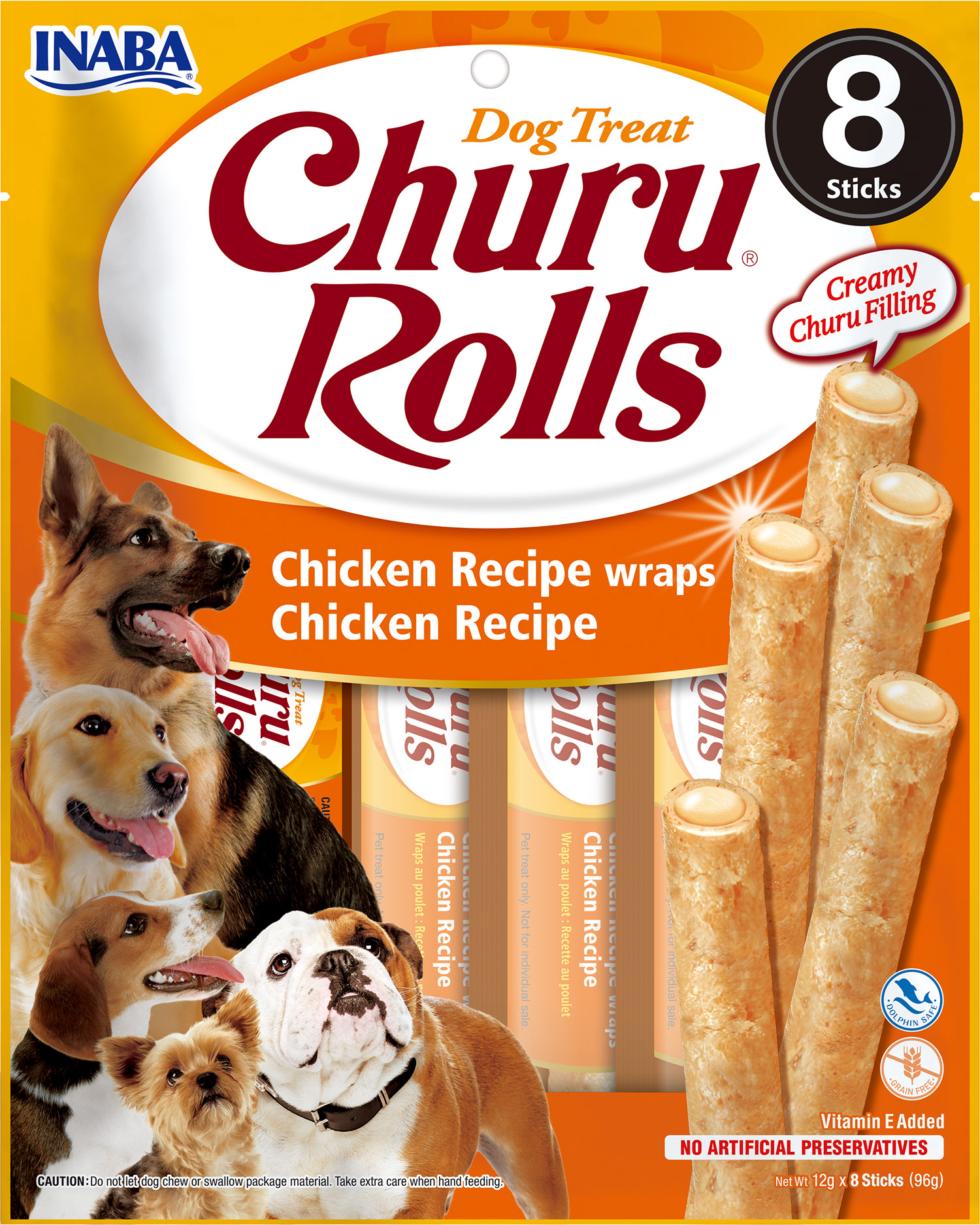 Churu dog tyčinky - kuře 96 g