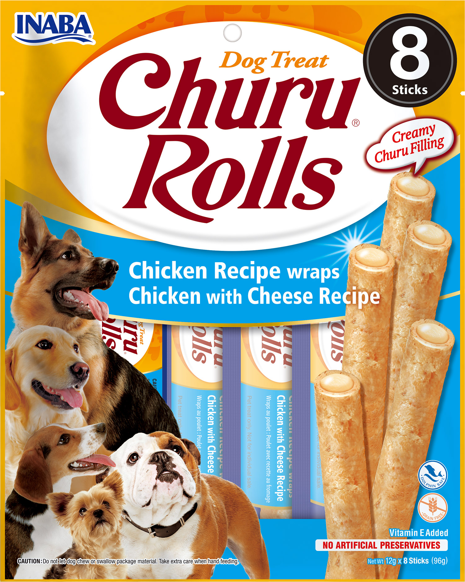 Churu dog tyčinky - kuře, sýr 96 g