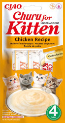 Churu Kitten masové pyré - kuře 4 x 14 g