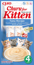 Churu Kitten masové pyré - tuňák 4 x 14 g