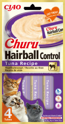 Churu lízací pochoutka Hairball tuňák 4x14g