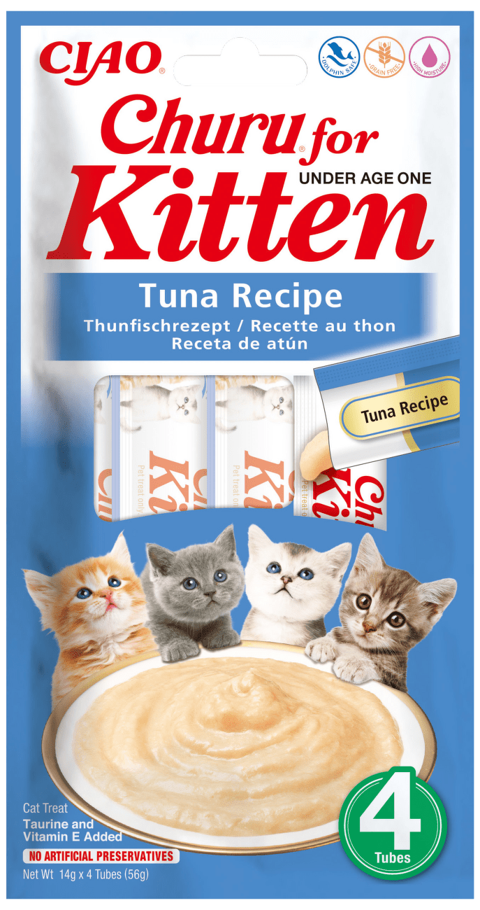 Churu lízací pochoutka Kitten tuňák 4x14g