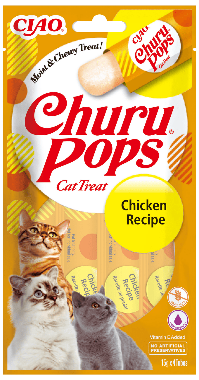 Churu lízací pochoutka Pops kuře 4x14g