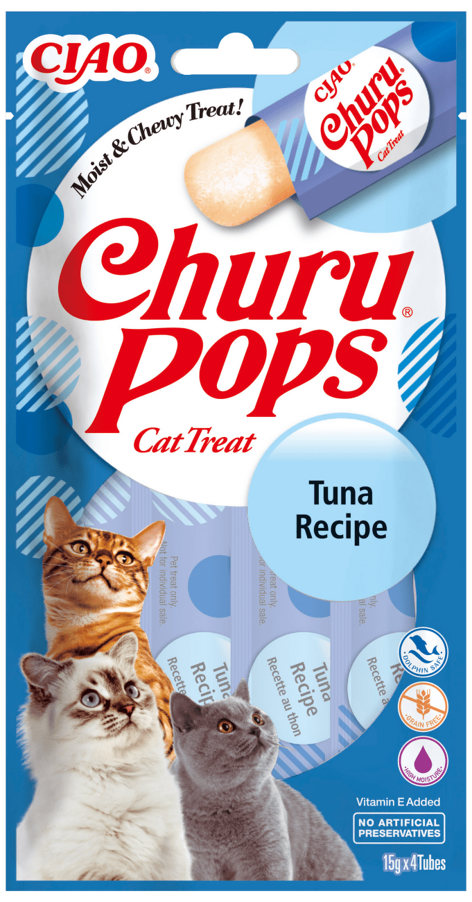 Churu lízací pochoutka Pops tuňák 4x14g