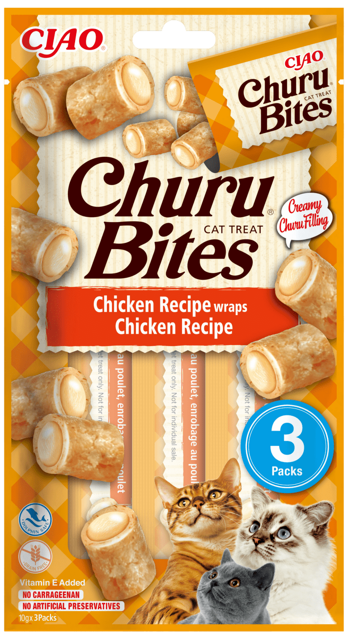 Churu pochoutka Bites wraps kuře 3x10g