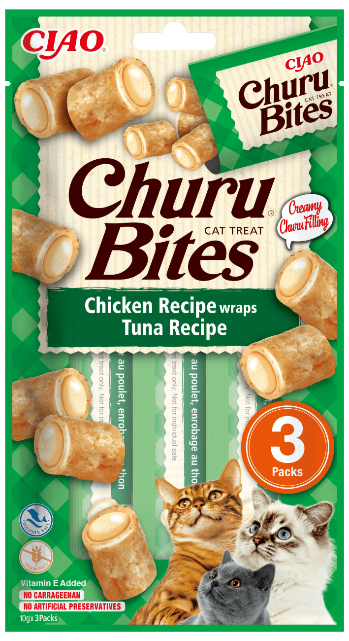 Churu pochoutka Bites wraps kuře s tuňákem 3x10g