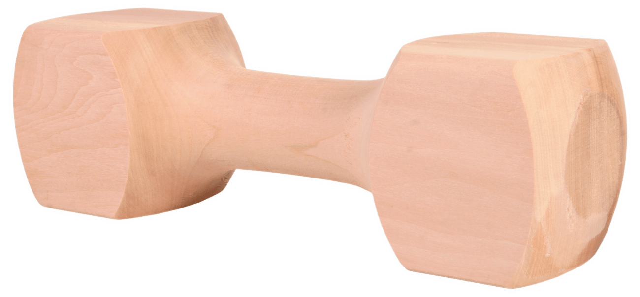 Činka dřevěná pro psy Trixie hranatá 650g