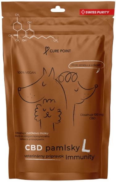 Curepoint CBD pamlsek Immunity L 100 g