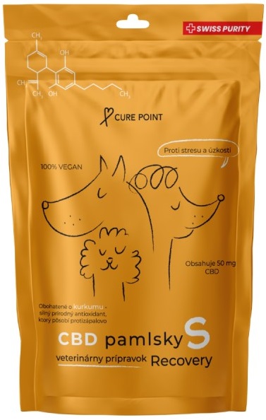 Curepoint CBD pamlsek Recovery S 100 g