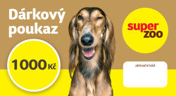 Dárkový poukaz Super zoo 1000 Kč