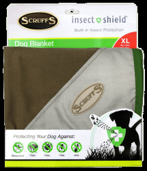 Deka Scruffs Insect Shield Blanket 145x110cm hnědá