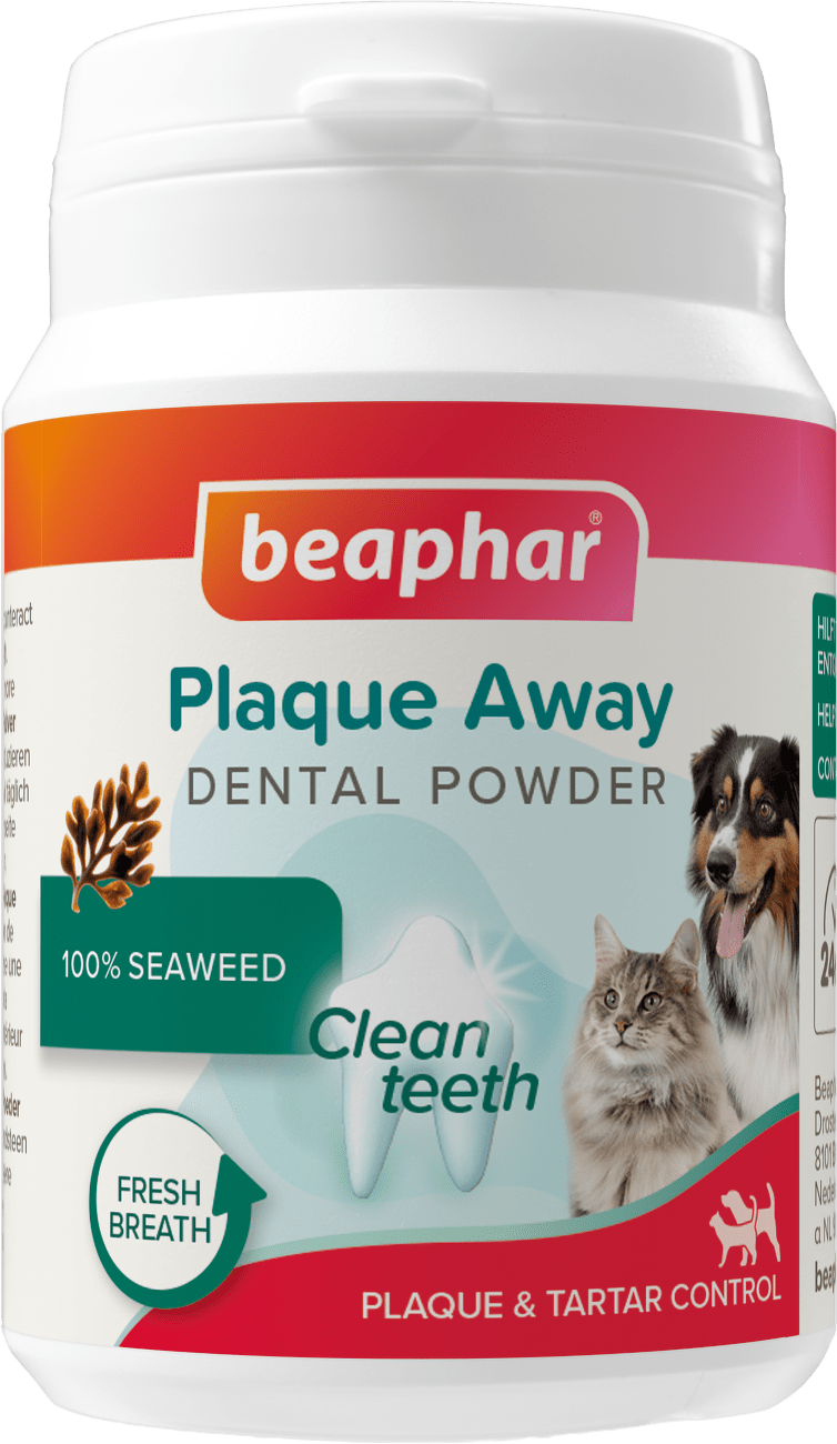 Dentální prášek Beaphar Plaque Away 80 g