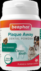 Dentální prášek Beaphar Plaque Away 80 g