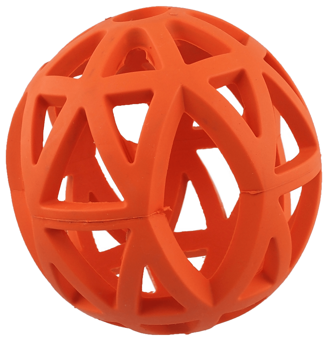 Děrovaný míček Dog Fantasy oranžový 12,5cm