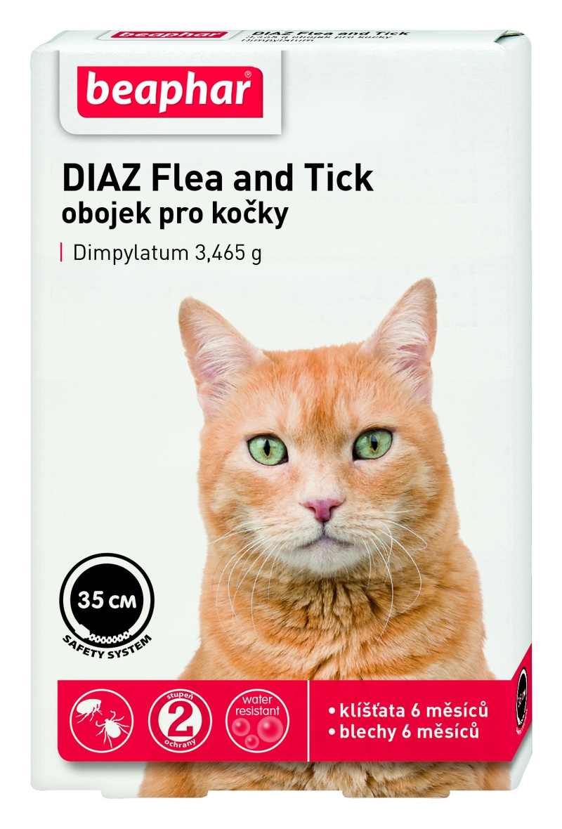 DIAZ Flea&Tick antiparazitní obojek kočka 35 cm