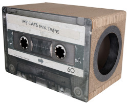 District 70 MIXTAPE kartonové škrabadlo černé