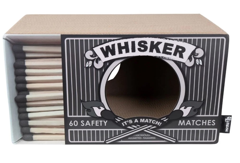 District 70 WHISKER kartonové škrabadlo černé