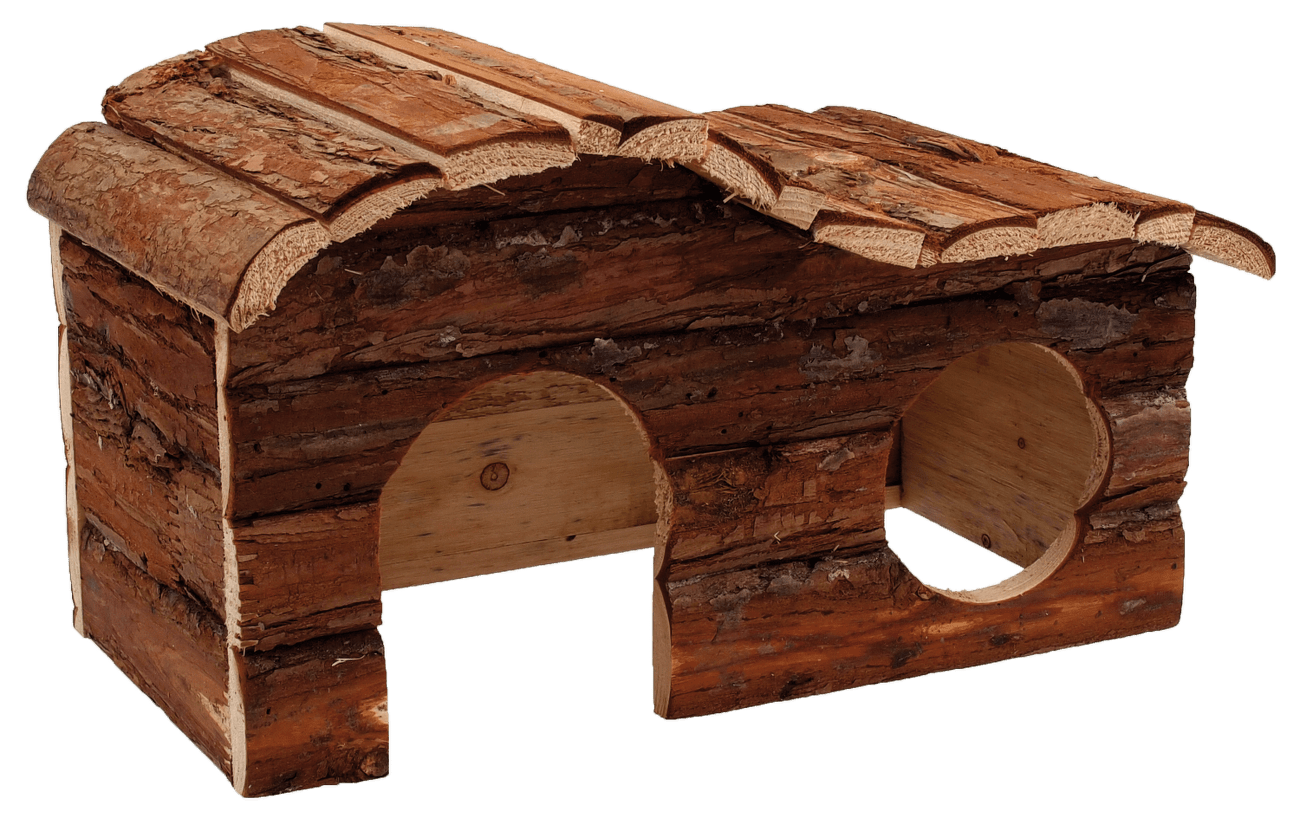 Domek Small Animals Kaskada dřevěný s kůrou 31cm