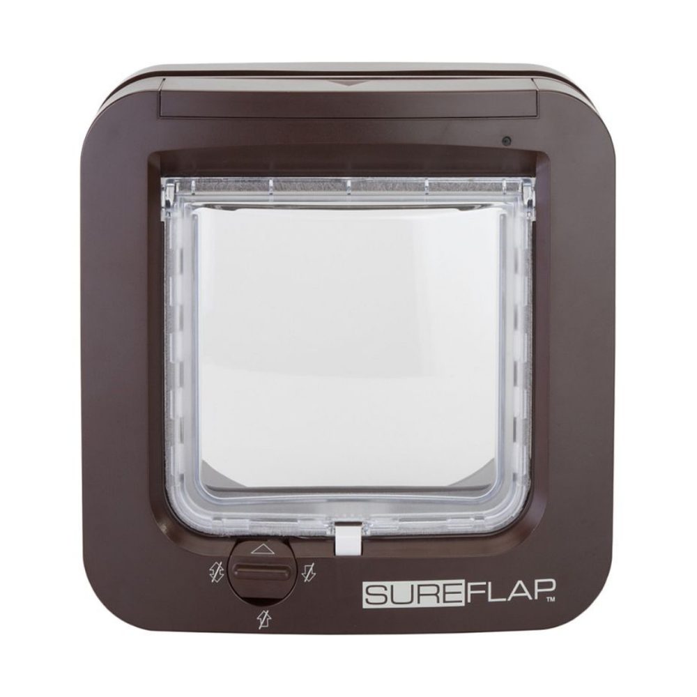 Dvířka SureFlap s mikročipem pro kočky - hnědá | P6484