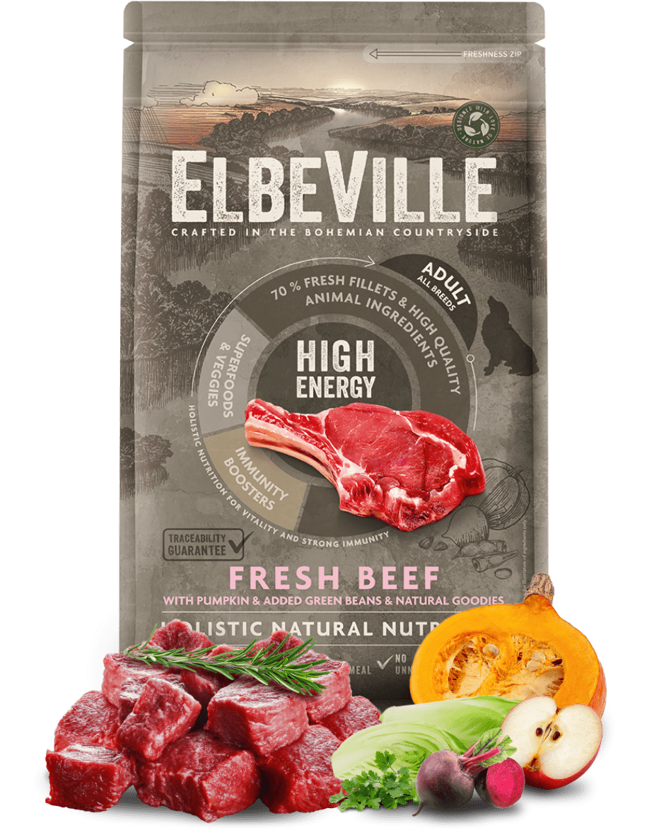 ELBEVILLE Adult All Breeds Fresh Beef High Energy 1,4kg
