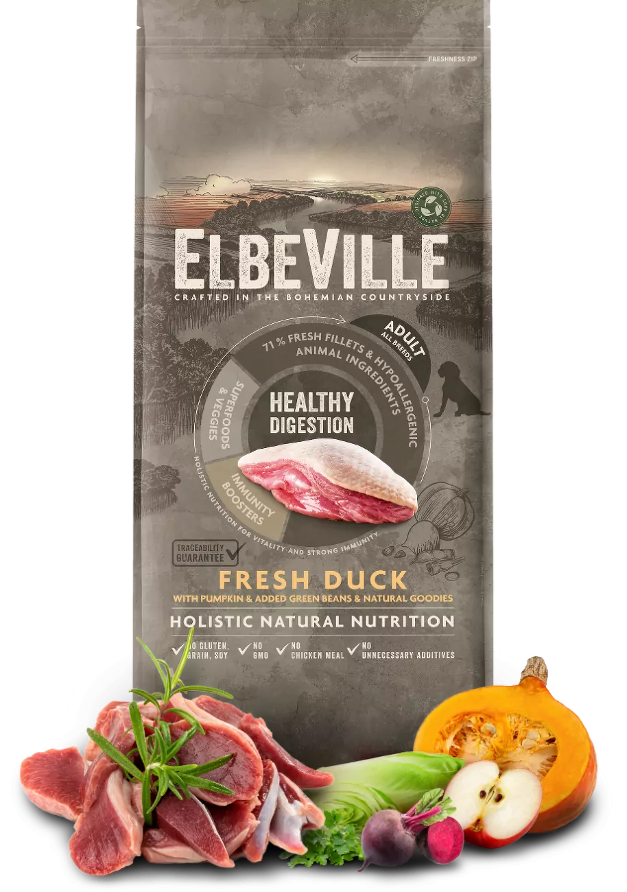 ELBEVILLE Adult All Breeds Fresh Duck Healthy Digestion 11,4kg