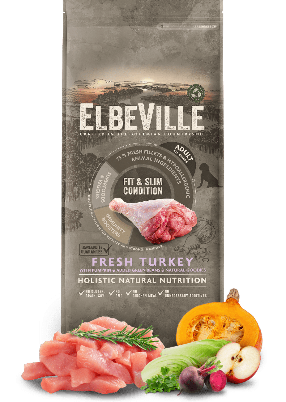 ELBEVILLE Adult All Breeds Fresh Turkey Fit and Slim Condition 11,4kg