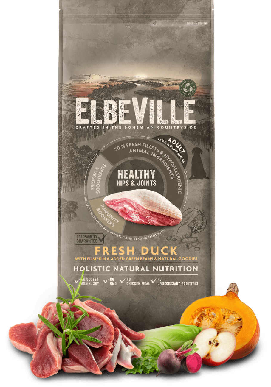 ELBEVILLE Adult Large Fresh Duck Healthy Hips and Joints 11,4kg