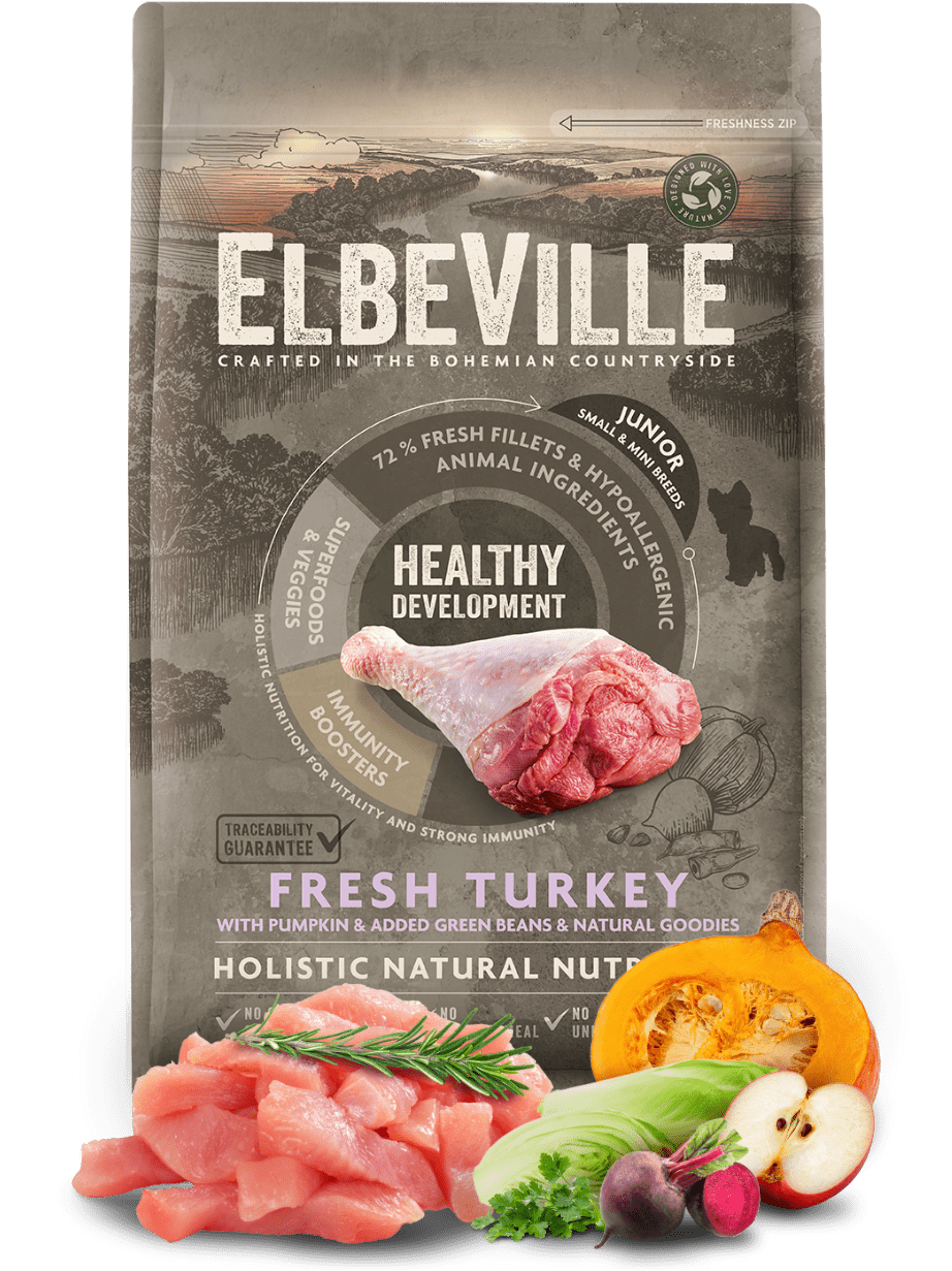 ELBEVILLE Puppy and Junior Mini Fresh Turkey Healthy Development 4kg
