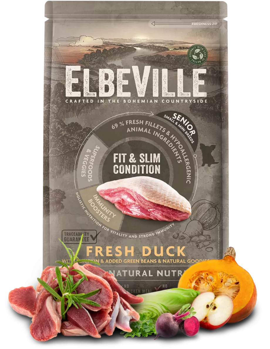 ELBEVILLE Senior Mini Fresh Duck Fit and Slim Condition 1,4kg