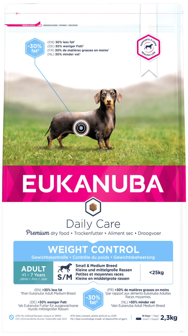 Eukanuba Daily Care Small & Medium Weight & Control 2,3kg