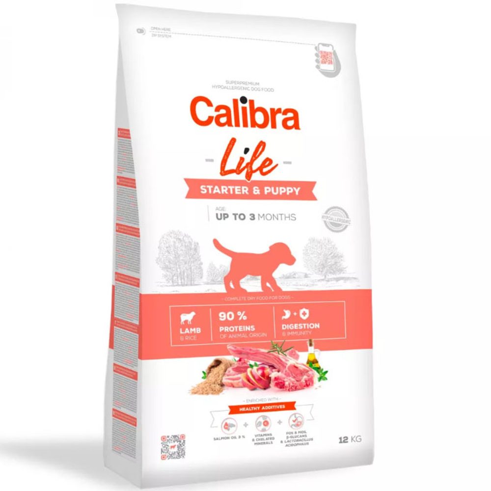 Expirace 10.2. 2026: Calibra Dog Life Starter & Puppy Lamb 12 kg