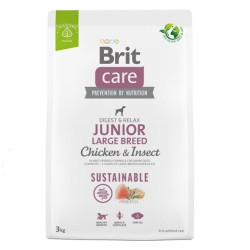 Expirace 16.5. 2026: Brit Care Dog Sustainable Junior Large Breed Chicken & Insect 3 kg