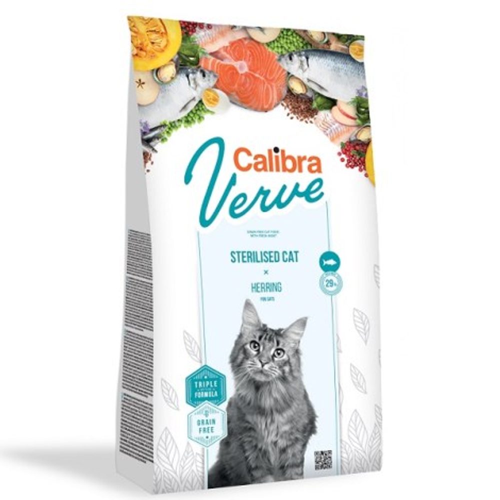 Expirace 27.2. 2026: Calibra Cat Verve GF Sterilised Herring 3,5 kg