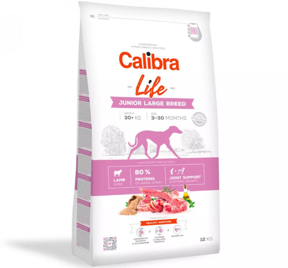 Expirace 30.5. 2026: Calibra Dog Life Junior Large Breed Lamb 12 kg