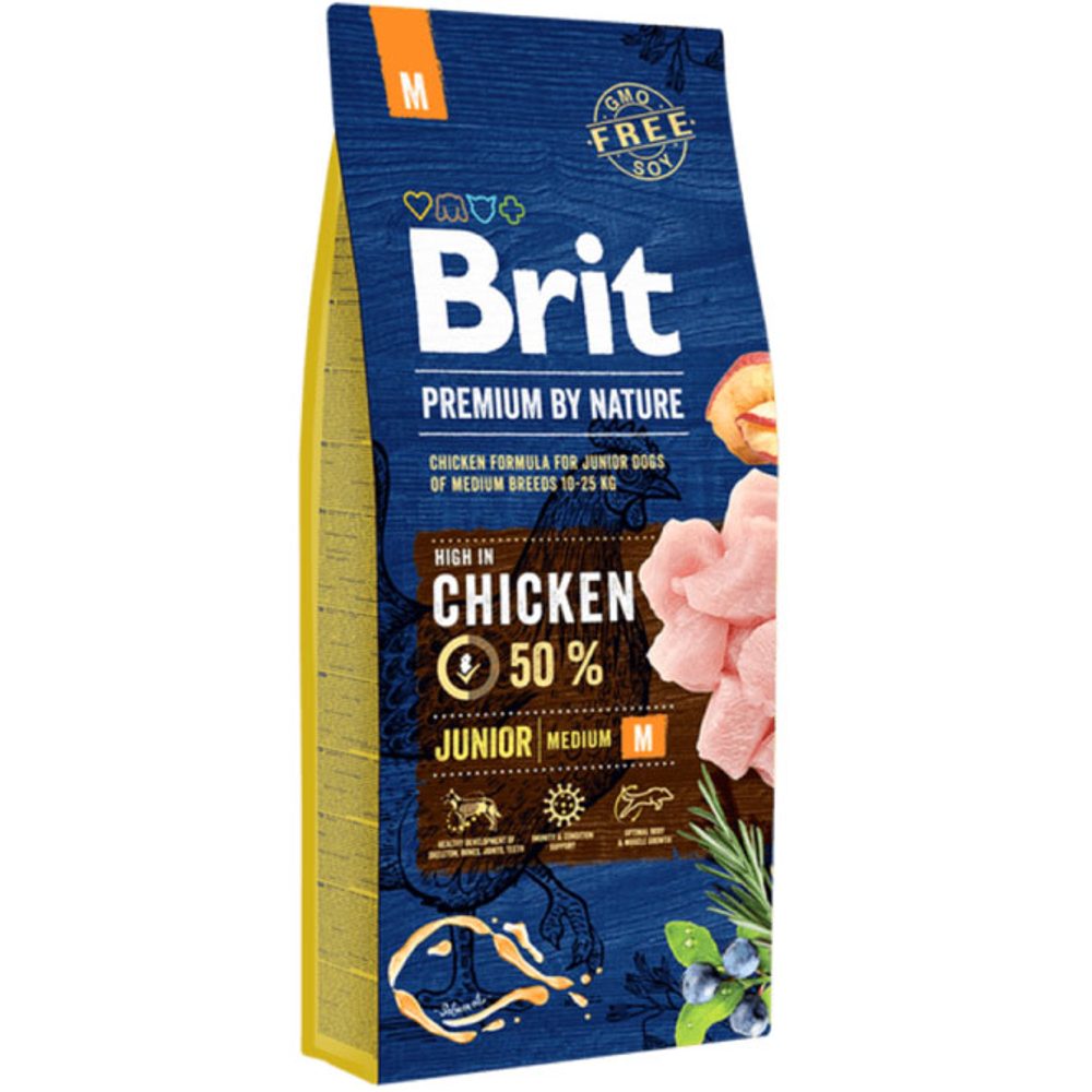 Expirace 6.5. 2026: Brit Premium by Nature Junior M 15 kg