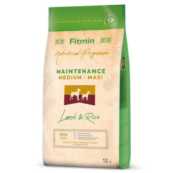 Expirace do 26.4. 2026: Fitmin Dog Medium/Maxi Maintenance Lamb & Rice 12 kg