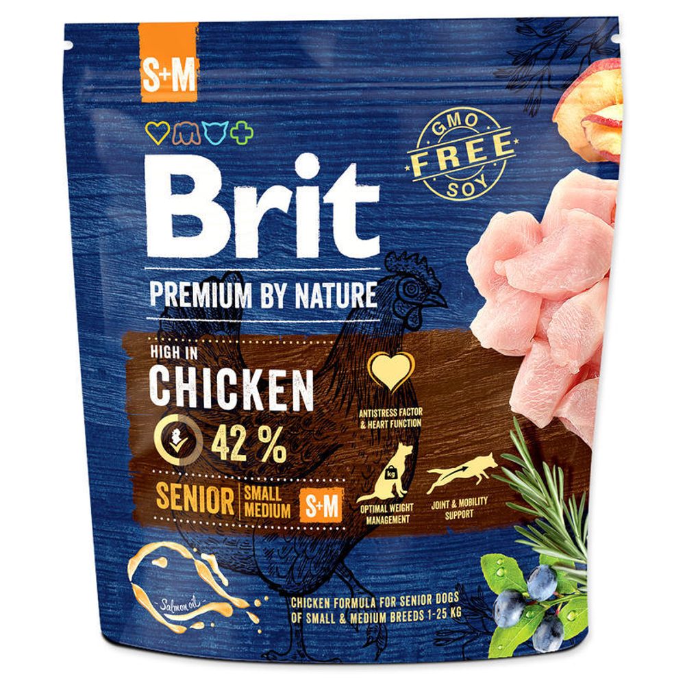 Expirace do 28.5. 2026: Brit Premium by Nature Senior S+M 1 kg