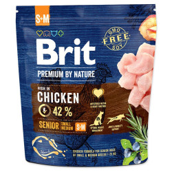 Expirace do 28.5. 2026: Brit Premium by Nature Senior S+M 1 kg