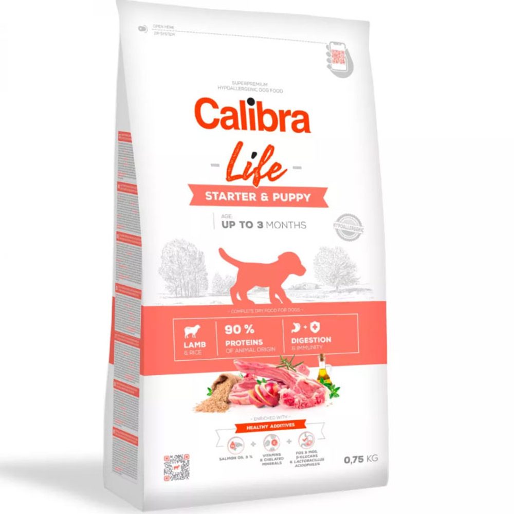 Expirováno: Calibra Dog Life Starter & Puppy Lamb 0,75 kg 25.3. 2026