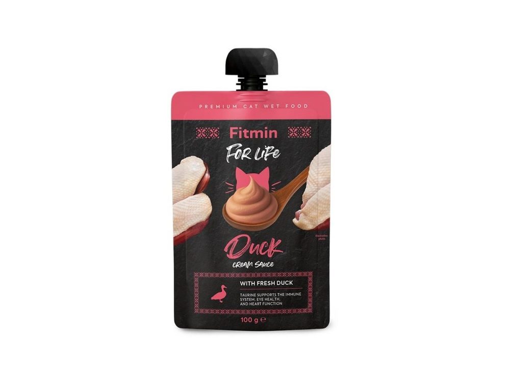 Fitmin Cat For Life krémová kapsička Duck 100g