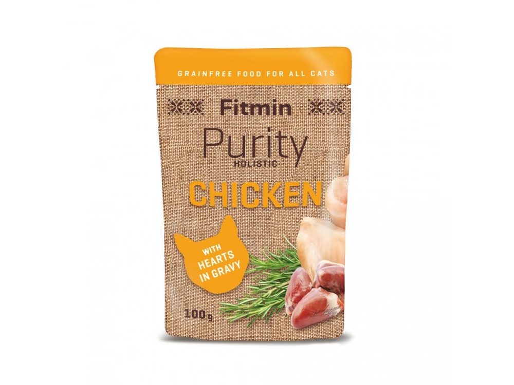 Fitmin Cat Purity kapsička Chicken with hearts 100g