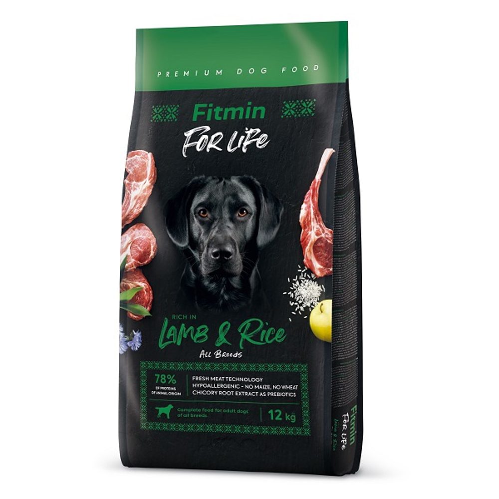 Fitmin Dog For Life Lamb & Rice 12 kg | Granule pro psy