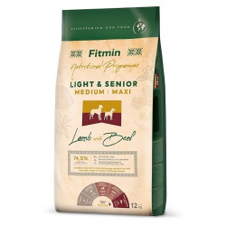Fitmin Dog Medium/Maxi Light Senior Lamb With Beef 12 kg | Granule pro psy