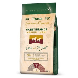 Fitmin Dog Medium/Maxi Maintenance Lamb With Beef 12 kg | Granule pro psy